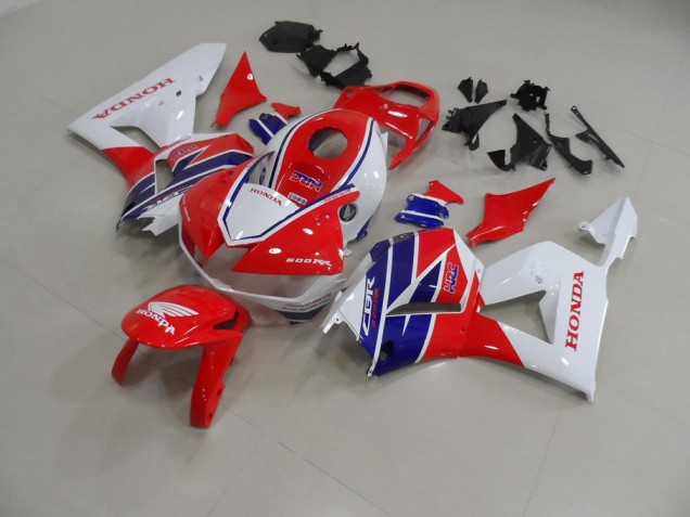 Vermelho Branco Azul HRC Kit Carenagem Honda CBR 600RR 2013-2021 Vermelho Branco Azul HRC Kit Carenagem Honda CBR 600RR 2013-2021