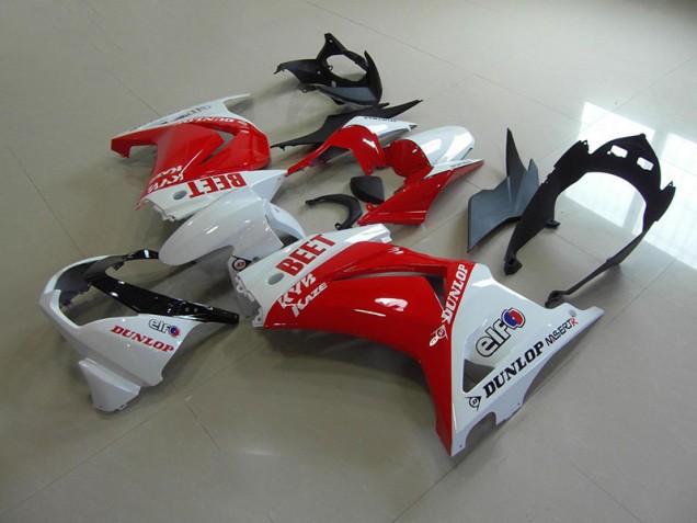 Vermelho Branco BEET Carenagem Kawasaki ZX 250R 2008-2012