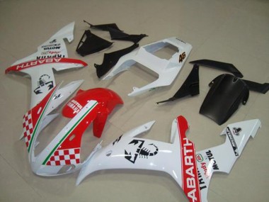 Vermelho Branco Bandeira Carenagem Yamaha R1 2002-2003