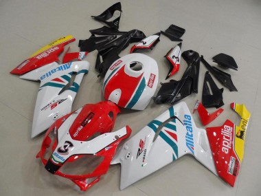 Vermelho & Branco Carenagem Aprilia RS 125 2006-2011