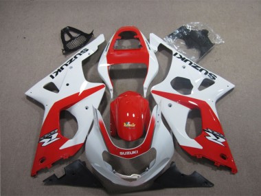Vermelho Branco Carenagem Suzuki GSXR 1000 K3 2003-2004