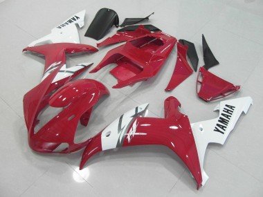 Vermelho Branco Carenagem Yamaha R1 2002-2003