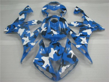 Vermelho Branco Carenagem Yamaha R1 2004-2006