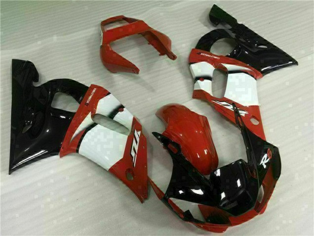 Vermelho Branco Carenagem Yamaha R6 1998-2002 Vermelho Branco Carenagem Yamaha R6 1998-2002