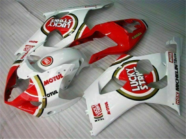 Vermelho Branco Carroçaria Suzuki GSXR 1000 K3 2003-2004 Vermelho Branco Carroçaria Suzuki GSXR 1000 K3 2003-2004