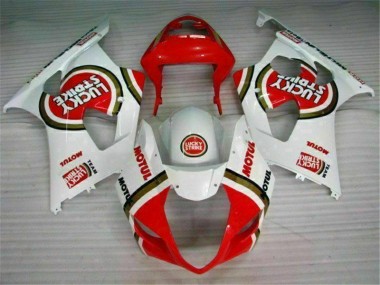 Vermelho Branco Carroçaria Suzuki GSXR 1000 K3 2003-2004