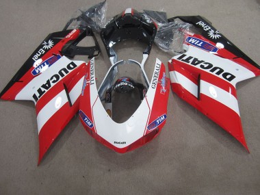 Vermelho Branco Generali Tim Carenagem Ducati 1098 848 2007-2014