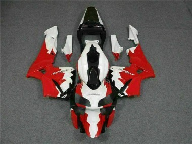 Vermelho Branco Kits Carenagem Honda CBR 600RR 2003-2004