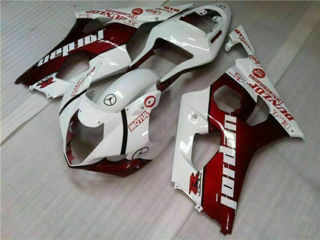 Vermelho Branco Kits Carenagem Suzuki GSXR 1000 K3 2003-2004 Vermelho Branco Kits Carenagem Suzuki GSXR 1000 K3 2003-2004