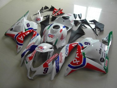 Vermelho Branco Pata Carenagem Honda CBR 600RR 2009-2012