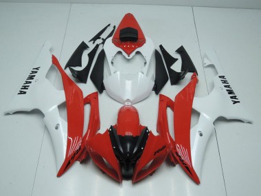 Vermelho & Branco Pérola Carenagem Yamaha R6 2008-2016