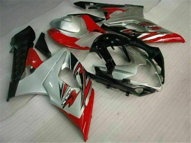 Vermelho Branco Plástico Suzuki GSXR 1000 K5 2005-2006 Vermelho Branco Plástico Suzuki GSXR 1000 K5 2005-2006