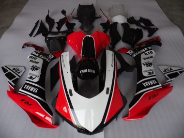 Vermelho Branco Preto Carenagem Yamaha R3 2015-2022