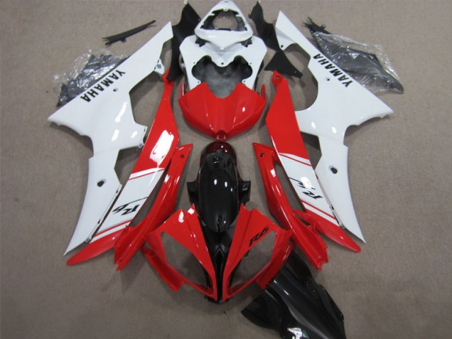 Vermelho Branco Preto Decalque Carenagem Yamaha R6 2008-2016 Vermelho Branco Preto Decalque Carenagem Yamaha R6 2008-2016