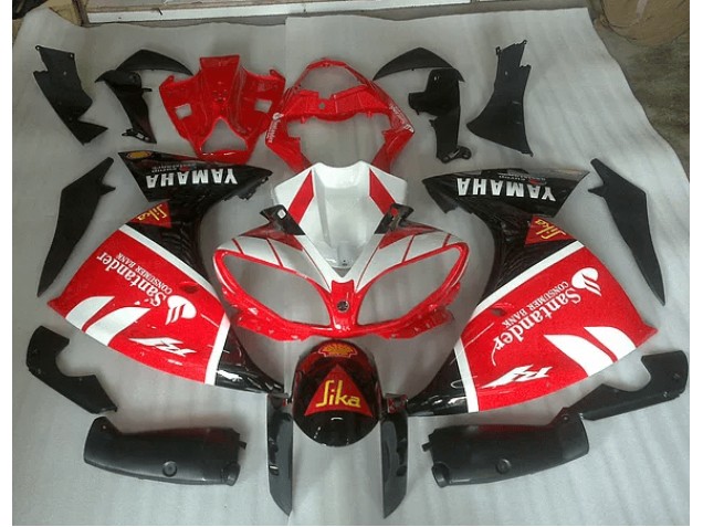 Vermelho Branco & Preto Graphic Carenagem Yamaha R1 2009-2011 Vermelho Branco & Preto Graphic Carenagem Yamaha R1 2009-2011