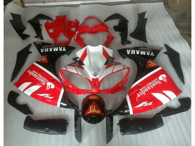 Vermelho Branco & Preto Graphic Carenagem Yamaha R1 2012-2014