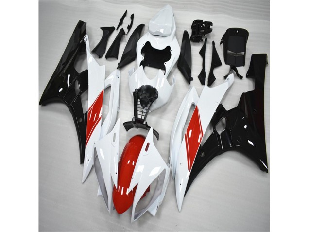 Vermelho Branco Preto Kits Carenagem Yamaha R6 2006-2007 Vermelho Branco Preto Kits Carenagem Yamaha R6 2006-2007