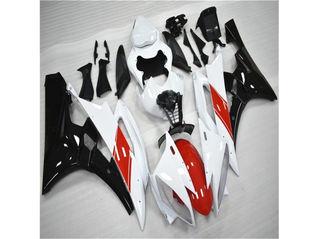 Vermelho Branco Preto Kits Carenagem Yamaha R6 2006-2007 Vermelho Branco Preto Kits Carenagem Yamaha R6 2006-2007