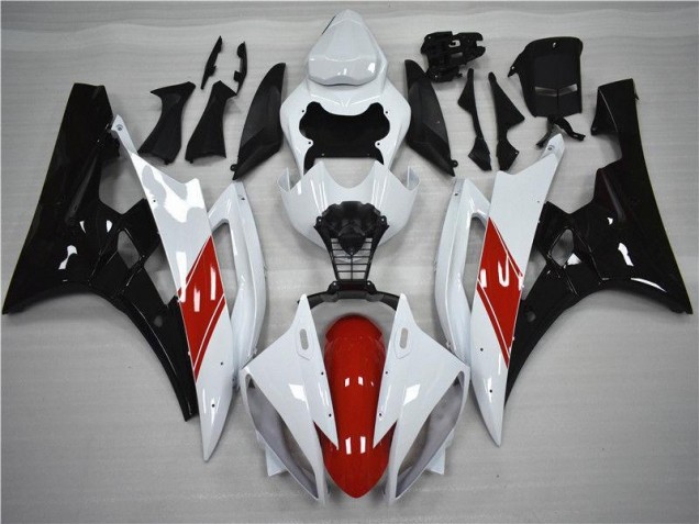 Vermelho Branco Preto Kits Carenagem Yamaha R6 2006-2007 Vermelho Branco Preto Kits Carenagem Yamaha R6 2006-2007