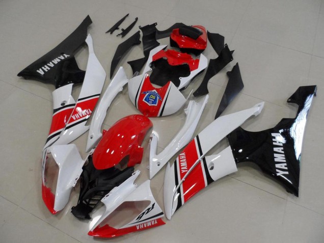 Vermelho Branco Preto Kits Carenagem Yamaha R6 2008-2016 Vermelho Branco Preto Kits Carenagem Yamaha R6 2008-2016