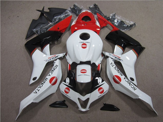 Vermelho Branco Preto Konica Minolta Carenagem Honda CBR 600RR 2007-2008 Vermelho Branco Preto Konica Minolta Carenagem Honda CBR 600RR 2007-2008