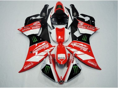 Vermelho Branco Rocol Carenagem Yamaha R1 2012-2014