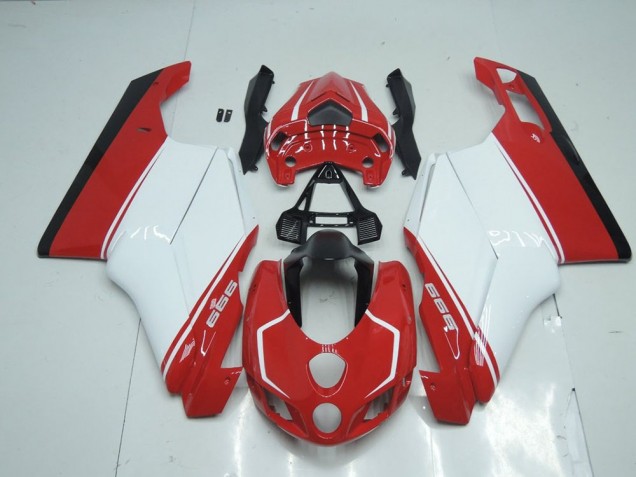 Vermelho Branco Vermelho Carenagem Ducati 749 999 2005-2006