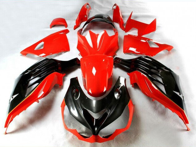 Vermelho Carenagem Kawasaki ZX14R ZZR 1400 2012-2021 Vermelho Carenagem Kawasaki ZX14R ZZR 1400 2012-2021