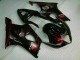 Vermelho Chama Carenagem Suzuki GSXR 1000 K3 2003-2004 Vermelho Chama Carenagem Suzuki GSXR 1000 K3 2003-2004