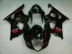 Vermelho Chama Carenagem Suzuki GSXR 1000 K3 2003-2004 Vermelho Chama Carenagem Suzuki GSXR 1000 K3 2003-2004