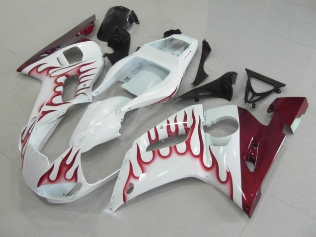Vermelho Chama Carenagem Yamaha R6 1998-2002 Vermelho Chama Carenagem Yamaha R6 1998-2002