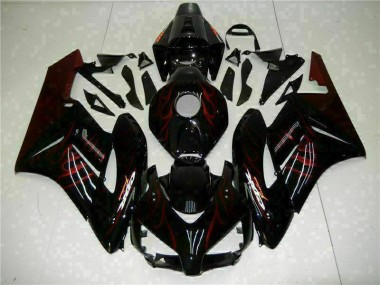 Vermelho Chama Preto Carenagem Honda CBR 1000RR 2004-2005