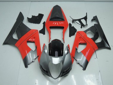 Vermelho & Cinzento Carenagem Suzuki GSXR 1000 K3 2003-2004