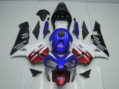 Vermelho Escuro Azul Carenagem Honda CBR 600RR 2003-2004