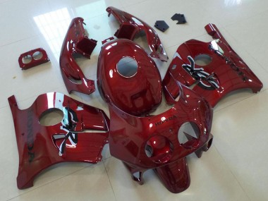 Vermelho Escuro Carenagem Honda CBR 250RR MC22 1991-1998