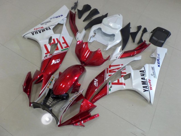 Vermelho Fiat Carenagem Yamaha R6 2006-2007 Vermelho Fiat Carenagem Yamaha R6 2006-2007