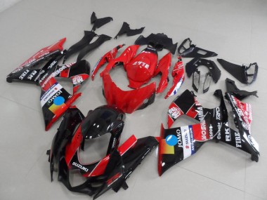 Vermelho Jomo Carenagem Suzuki GSXR 1000 K9 2009-2016