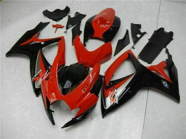 Vermelho Kit Carenagem Suzuki GSXR 600 / 750 K6 2006-2007 Vermelho Kit Carenagem Suzuki GSXR 600 / 750 K6 2006-2007