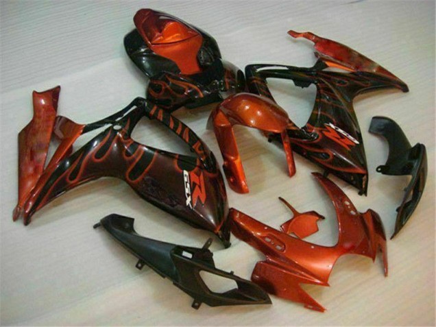 Vermelho Kits Carenagem Suzuki GSXR 600 / 750 K6 2006-2007 Vermelho Kits Carenagem Suzuki GSXR 600 / 750 K6 2006-2007