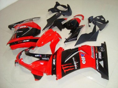 Vermelho Monster Carenagem Kawasaki ZX 250R 2008-2012