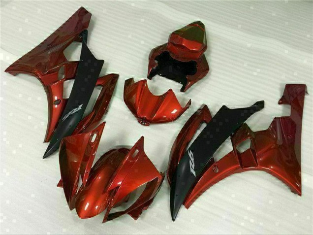 Vermelho Plástico Yamaha R6 2006-2007 Vermelho Plástico Yamaha R6 2006-2007