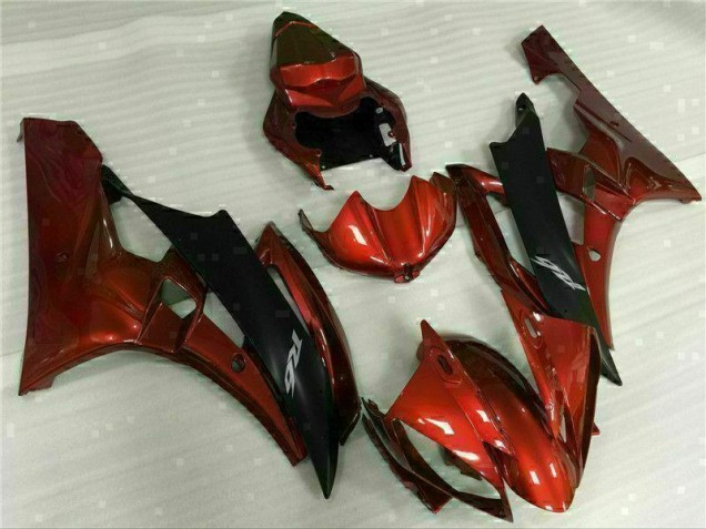 Vermelho Plástico Yamaha R6 2006-2007 Vermelho Plástico Yamaha R6 2006-2007