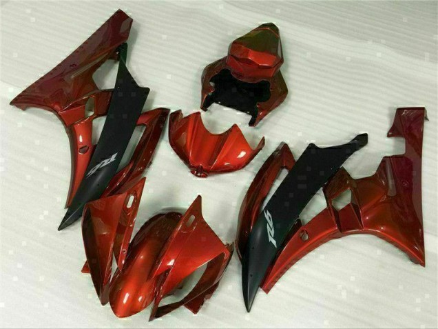 Vermelho Plástico Yamaha R6 2006-2007 Vermelho Plástico Yamaha R6 2006-2007