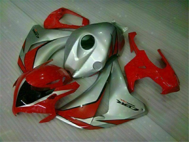 Vermelho Prata Abs Plásticos Honda CBR 1000RR 2008-2011 Vermelho Prata Abs Plásticos Honda CBR 1000RR 2008-2011