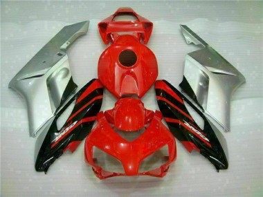 Vermelho Prata Carenagem Honda CBR 1000RR 2004-2005