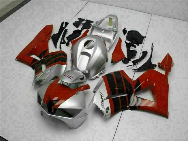 Vermelho Prata Carenagem Honda CBR 600RR 2013-2021 Vermelho Prata Carenagem Honda CBR 600RR 2013-2021