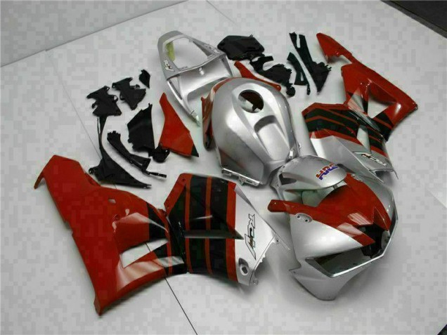Vermelho Prata Carenagem Honda CBR 600RR 2013-2021 Vermelho Prata Carenagem Honda CBR 600RR 2013-2021