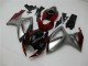Vermelho Prata Carenagem Suzuki GSXR 600 / 750 K6 2006-2007 Vermelho Prata Carenagem Suzuki GSXR 600 / 750 K6 2006-2007