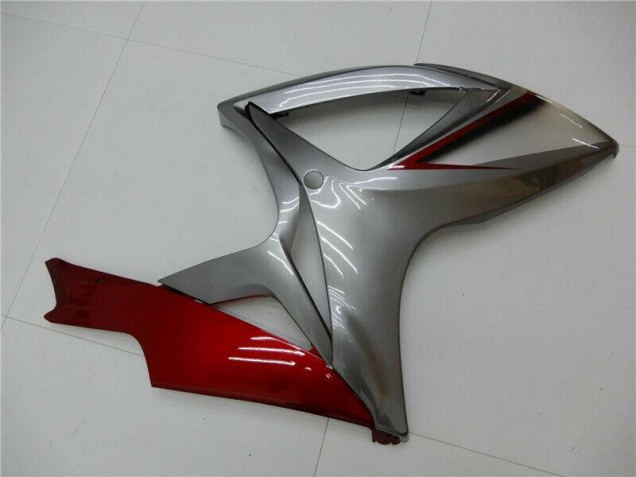 Vermelho Prata Carenagem Suzuki GSXR 600 / 750 K6 2006-2007 Vermelho Prata Carenagem Suzuki GSXR 600 / 750 K6 2006-2007