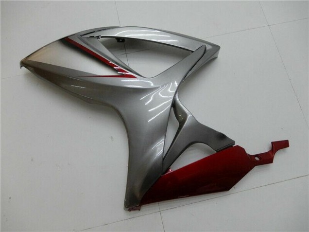 Vermelho Prata Carenagem Suzuki GSXR 600 / 750 K6 2006-2007 Vermelho Prata Carenagem Suzuki GSXR 600 / 750 K6 2006-2007